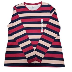 KIM ROGERS Women's Perfectly Soft Tee / Long Sleeve Crew Size XL